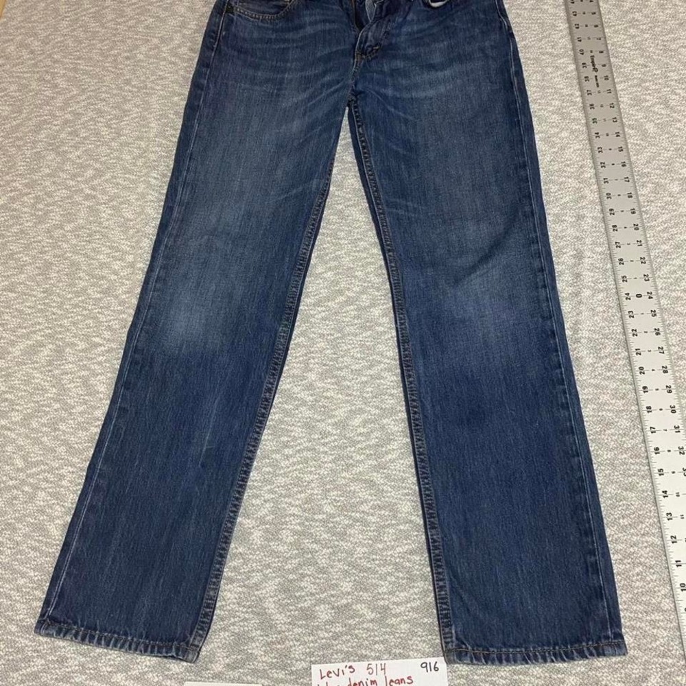 Levi's 514 blue denim jeans Size men W32/L32. SKU916#denim